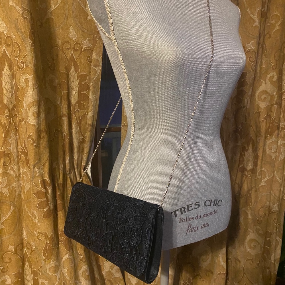 Navy blue lace purse or clutch